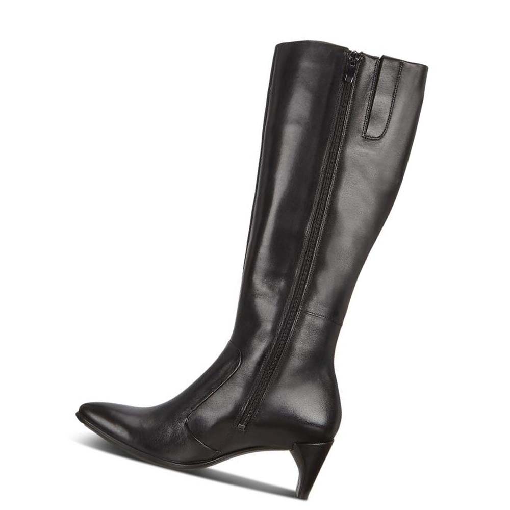 Női Ecco Shape 45 High-cut Pointy Sleek 2.0 Csizma Fekete | HU 32UZG